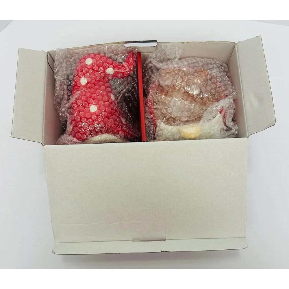 CWC Cook With Color Red White 6 Piece Holiday Gnome Cookie Jar & Cutter Set New
